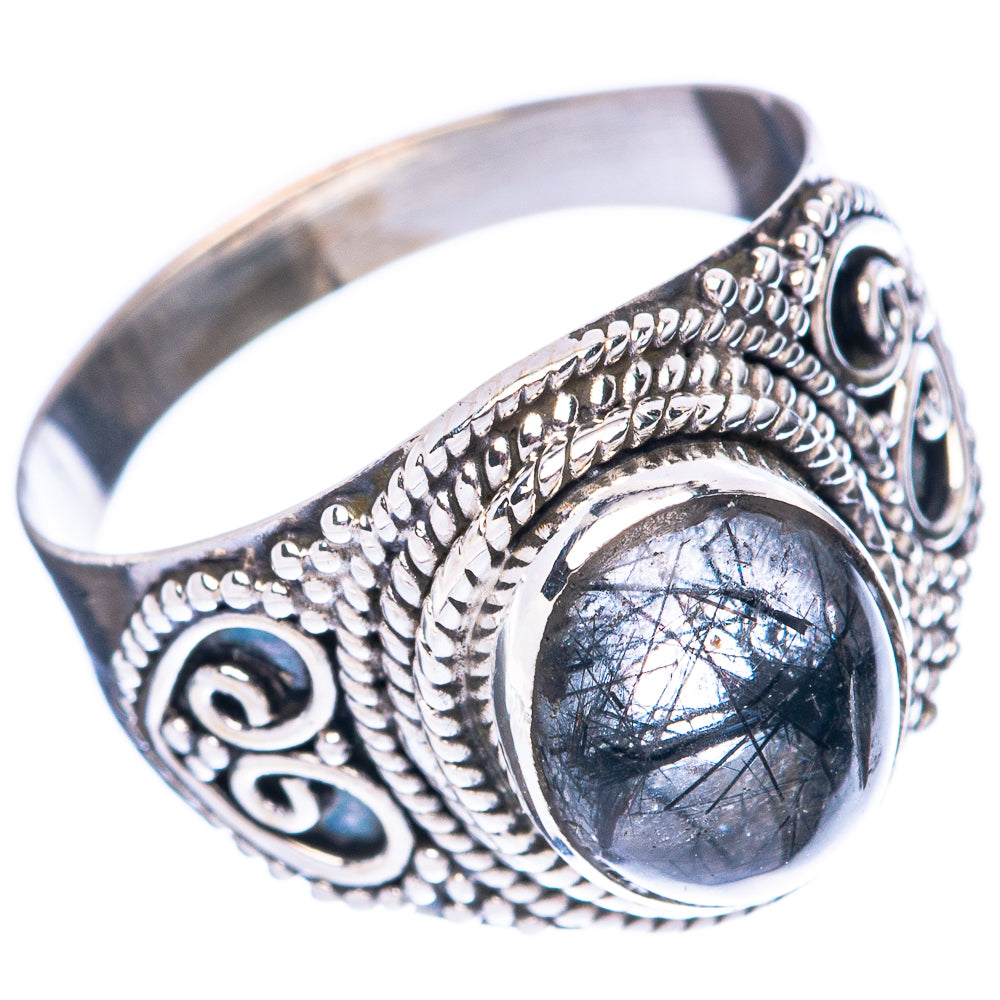 Tourmalinated Quartz Ring Size 6.5 (925 Sterling Silver) R3967