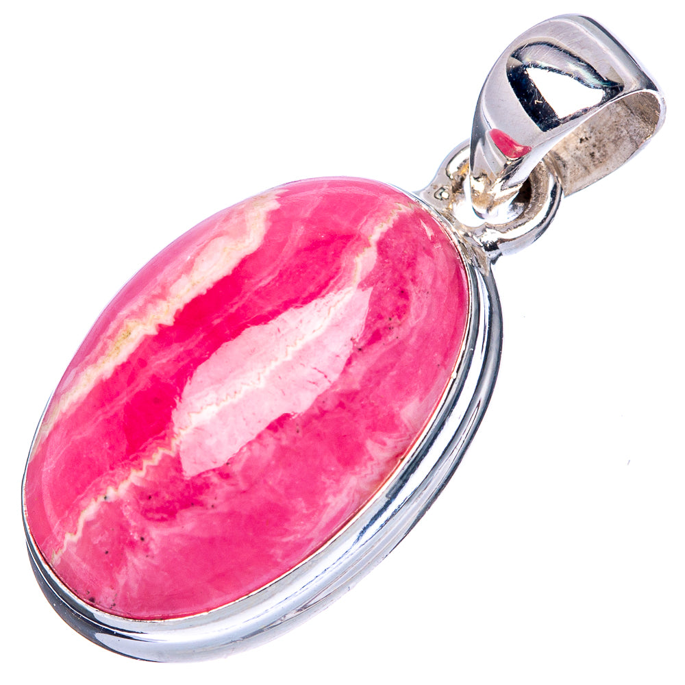Rhodochrosite Pendant 1 1/4" (925 Sterling Silver) P42795