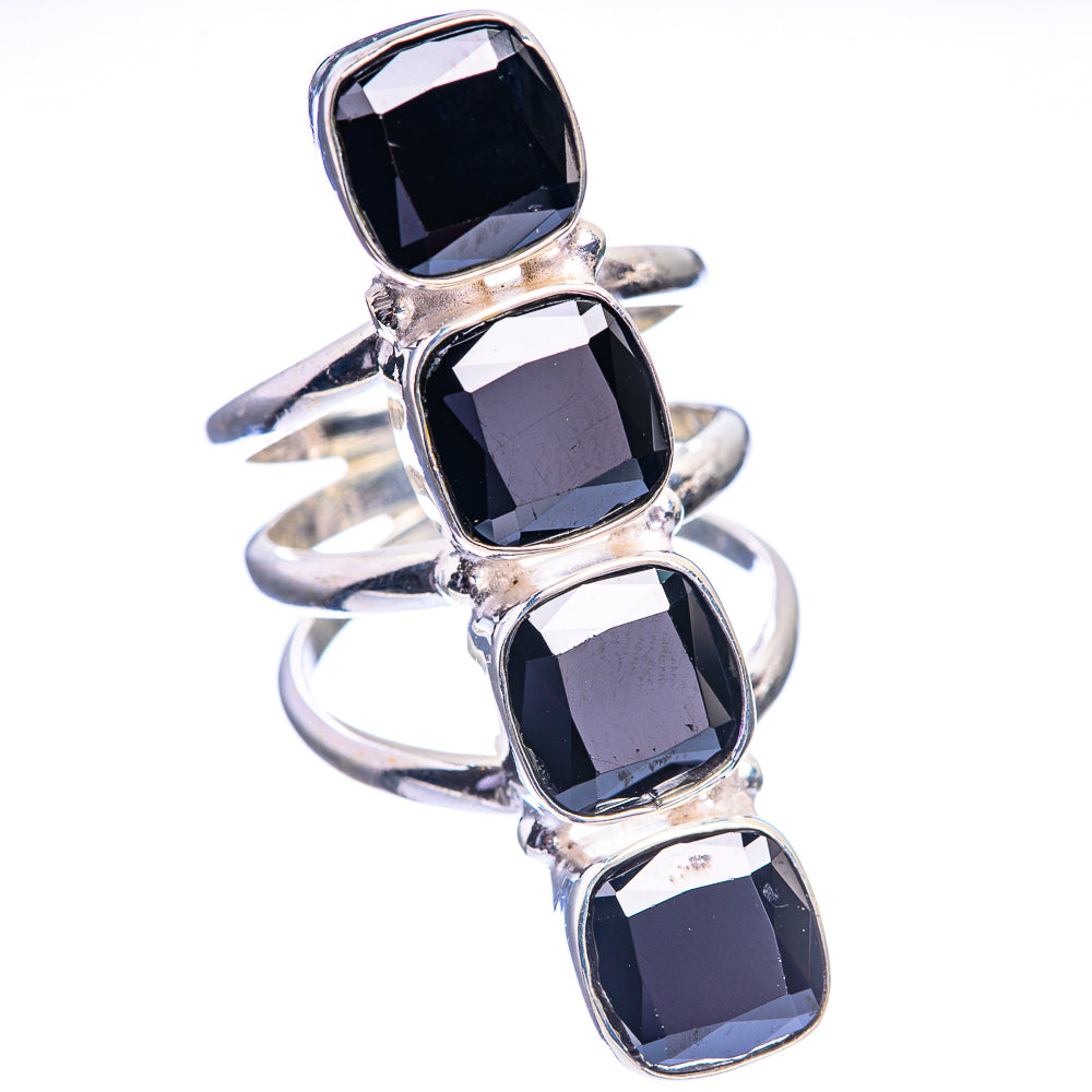 Black Onyx Ring Size 5.5 (925 Sterling Silver) R142052