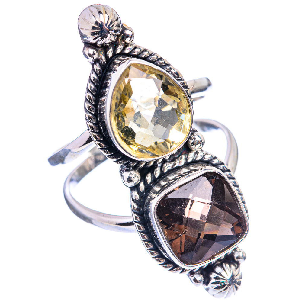 Large Multi-Topaz Ring Size 10.5 (925 Sterling Silver) R142919