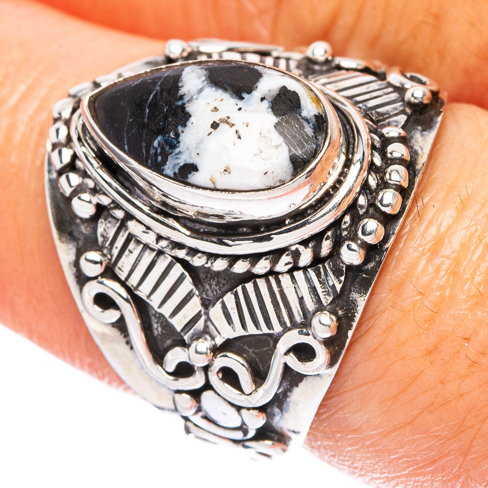 Pinolith Jasper Ring Size 7.75 (925 Sterling Silver) R4620