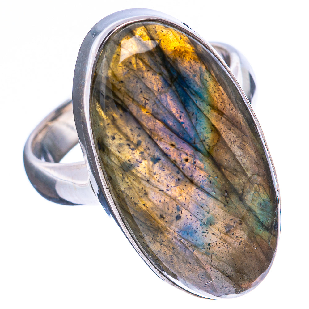 Labradorite Ring Size 5.75 (925 Sterling Silver) R4129