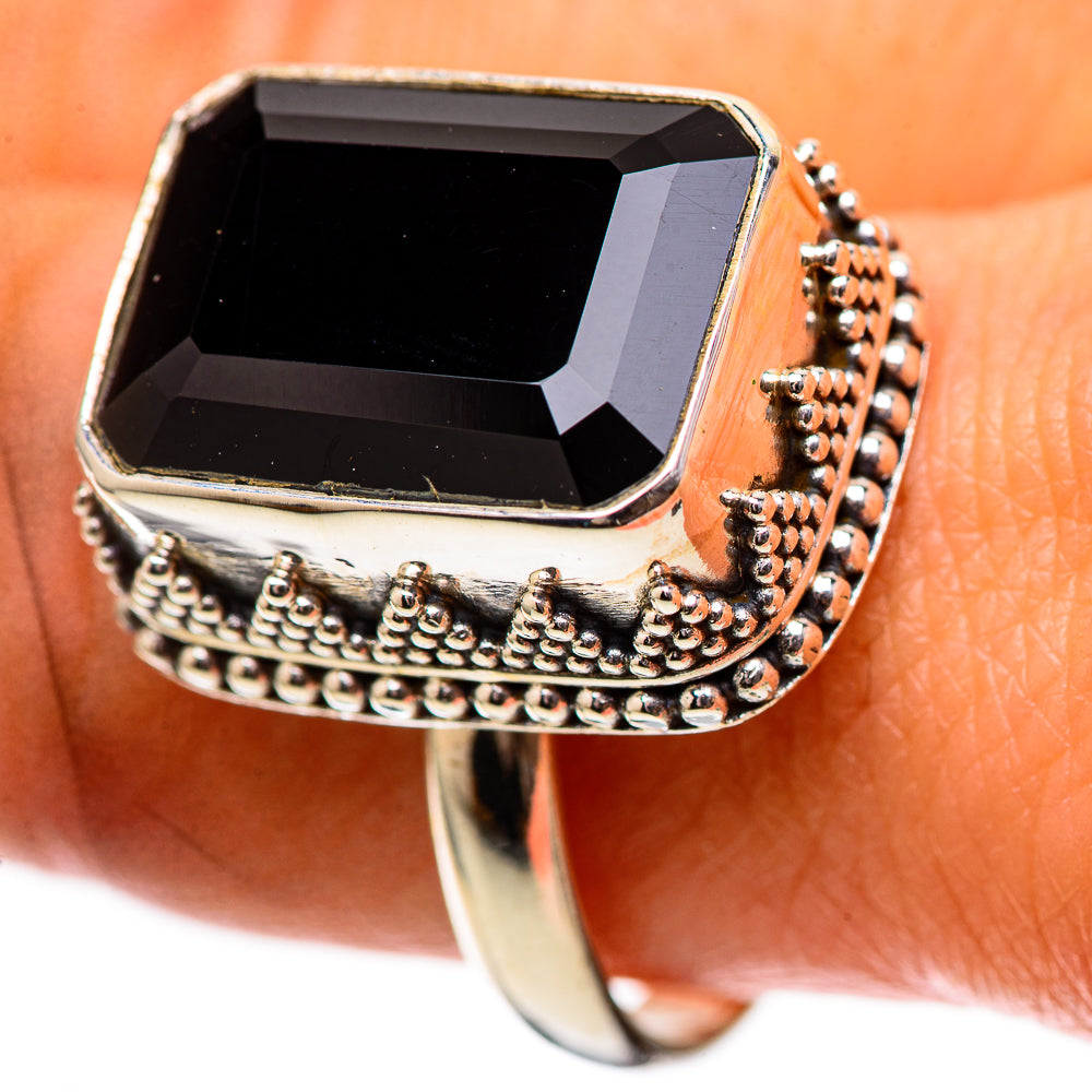 Black Onyx Ring Size 9.75 (925 Sterling Silver) RING138998