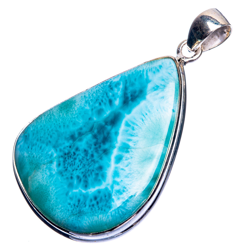 Larimar Pendant 1 7/8" (925 Sterling Silver) P39184