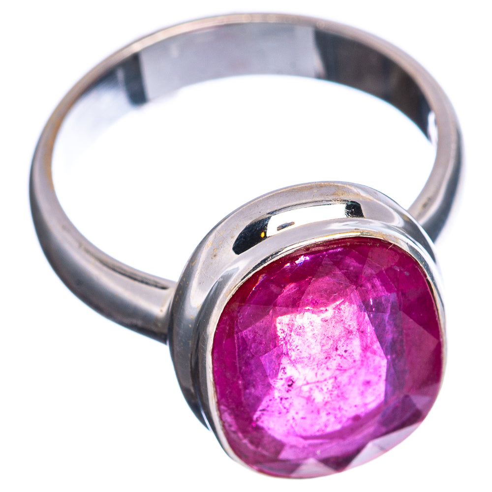 Premium Burmese Glass Filled Ruby Ring Size 7 (.925 Sterling Silver)