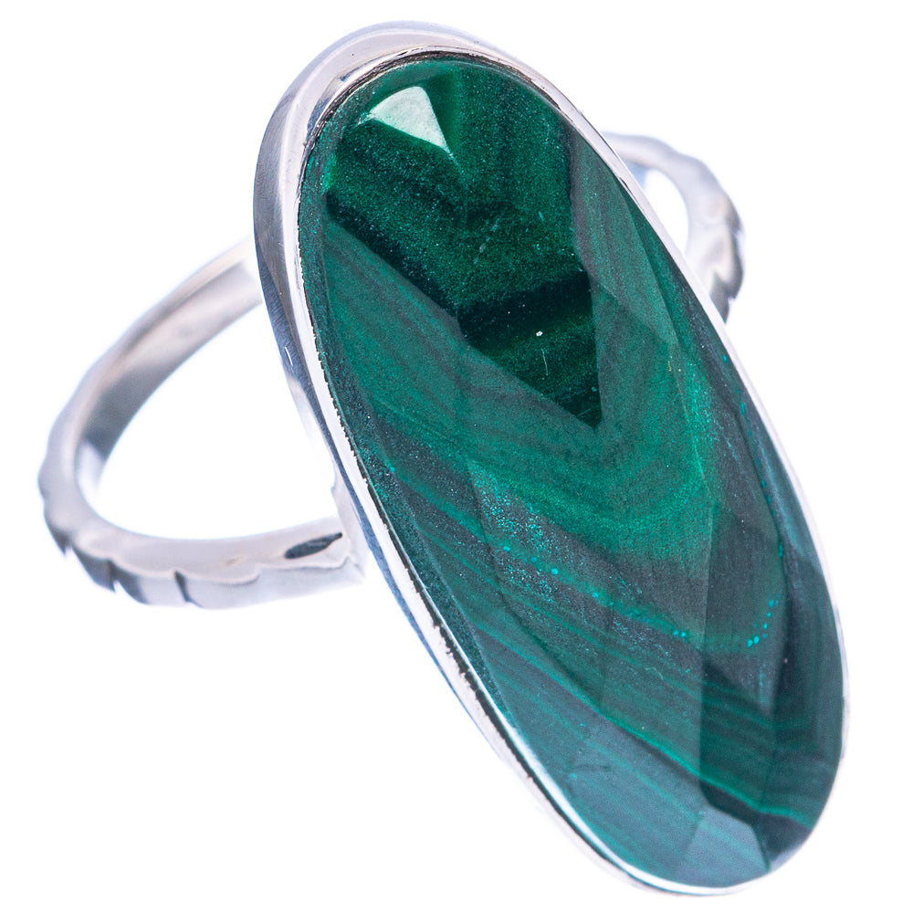 Premium Malachite Ring Size 8 (925 Sterling Silver) R2597