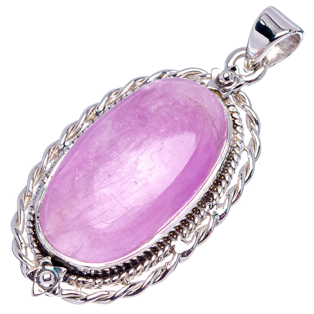 Premium Kunzite Pendant 1 5/8" (.925 Sterling Silver)