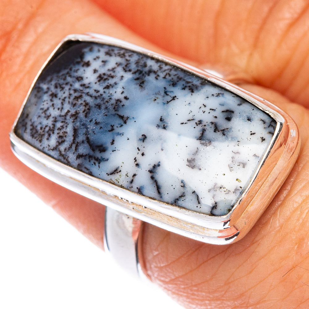 Dendritic Opal Ring Size 6.75 (925 Sterling Silver) R1502