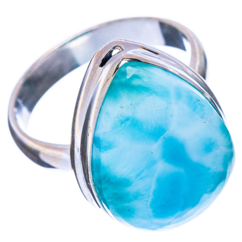 Larimar Ring Size 7.25 (925 Sterling Silver) R2262