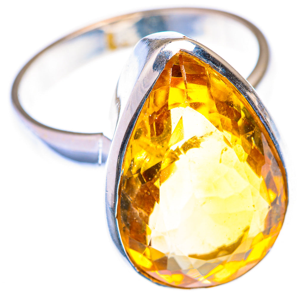 Faceted Citrine Ring Size 11 (925 Sterling Silver) RING139967