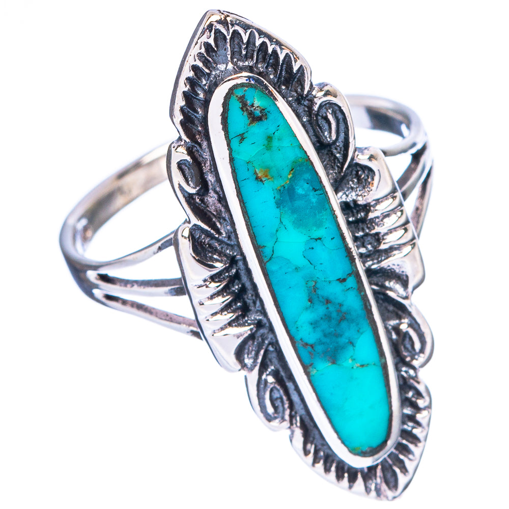 Rare Arizona Turquoise Ring Size 7.5 (925 Sterling Silver) R147002