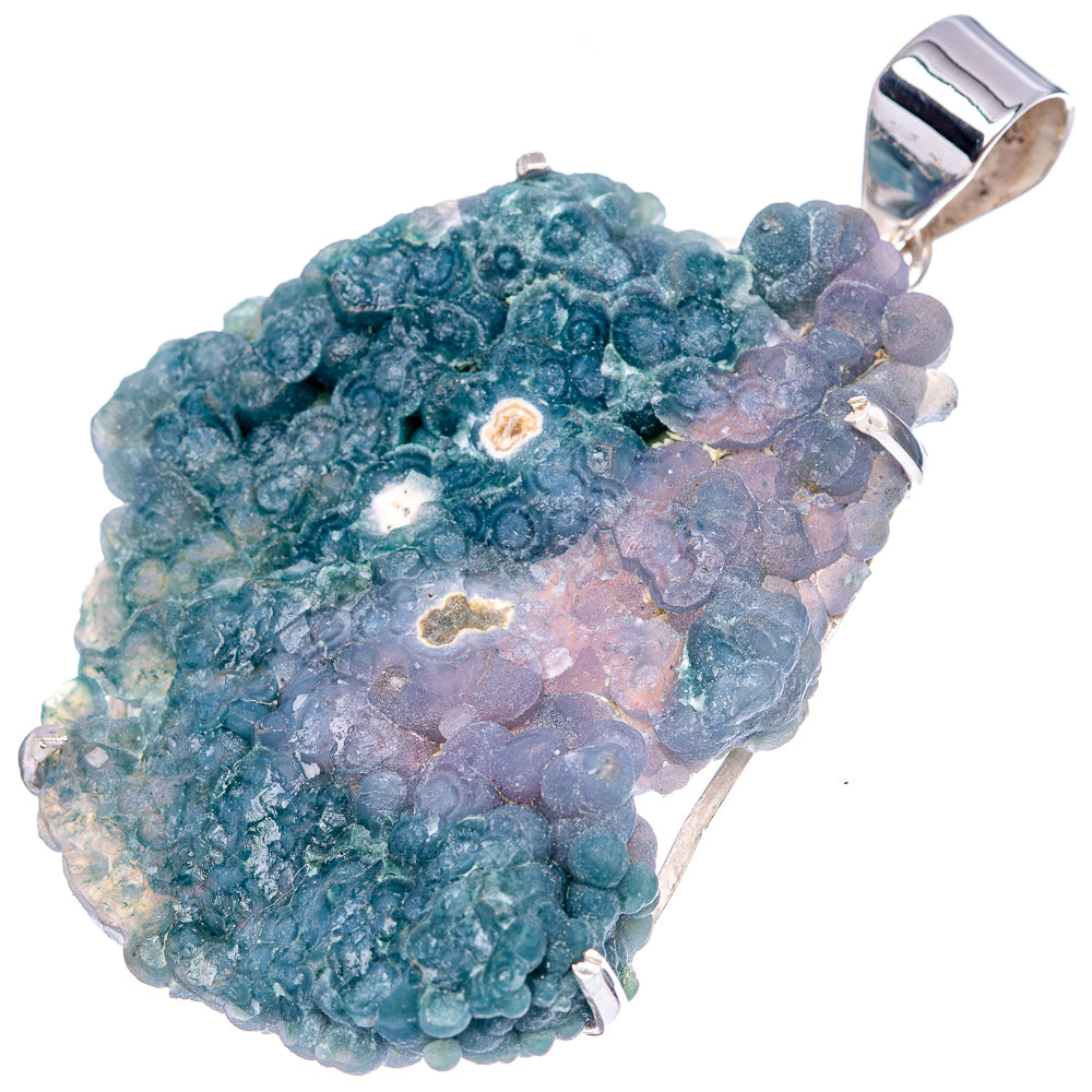 Premium Grape Agate Pendant 2 3/8" (.925 Sterling Silver)