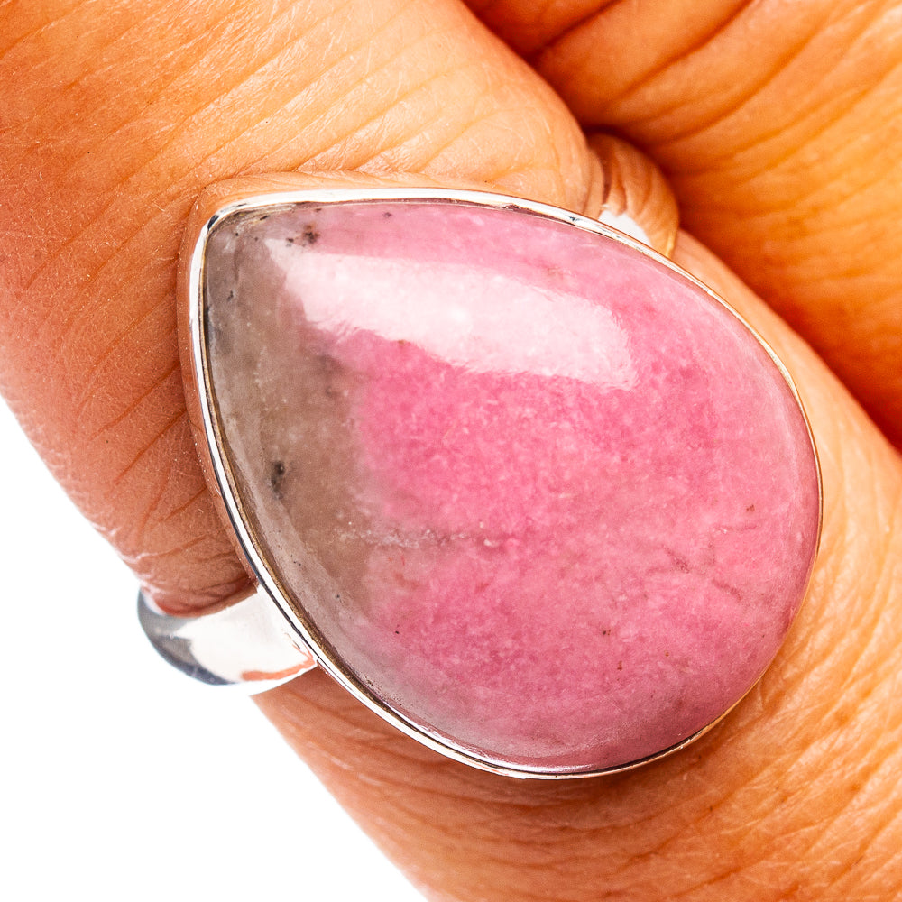 Rhodonite Ring Size 8 (.925 Sterling Silver)