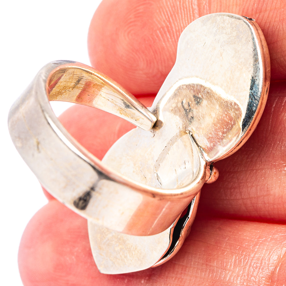 Exclusive Pink Opal Ring Size 7 Adjustable (.925 Sterling Silver)