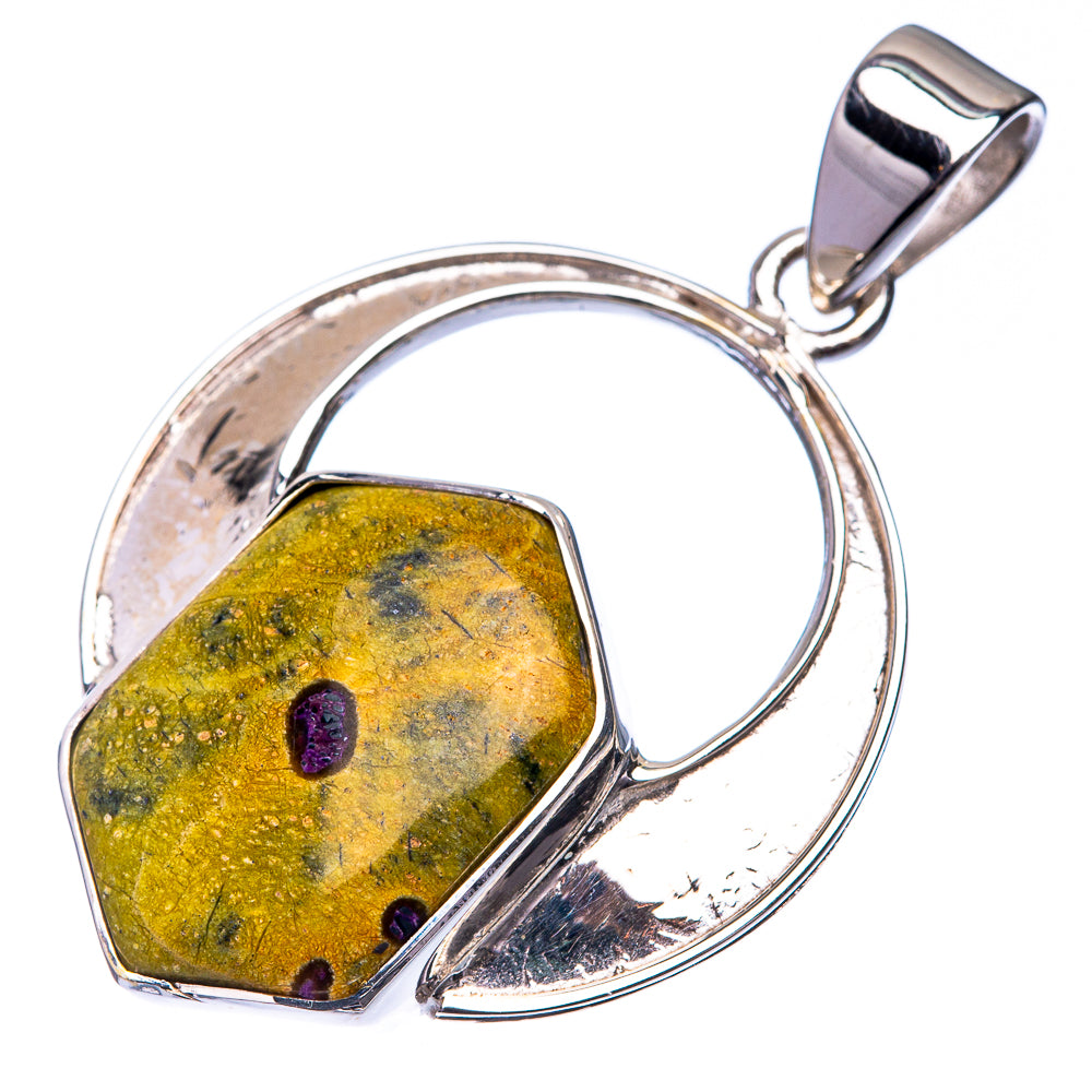 Premium Signature Rare Atlantisite Pendant 1 1/2" (925 Sterling Silver) P38782