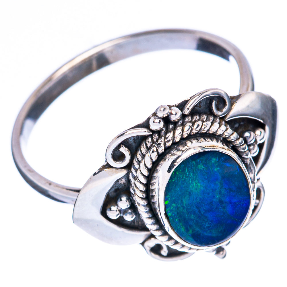 Rare Triple Opal Ring Size 8.75 (925 Sterling Silver) R3294