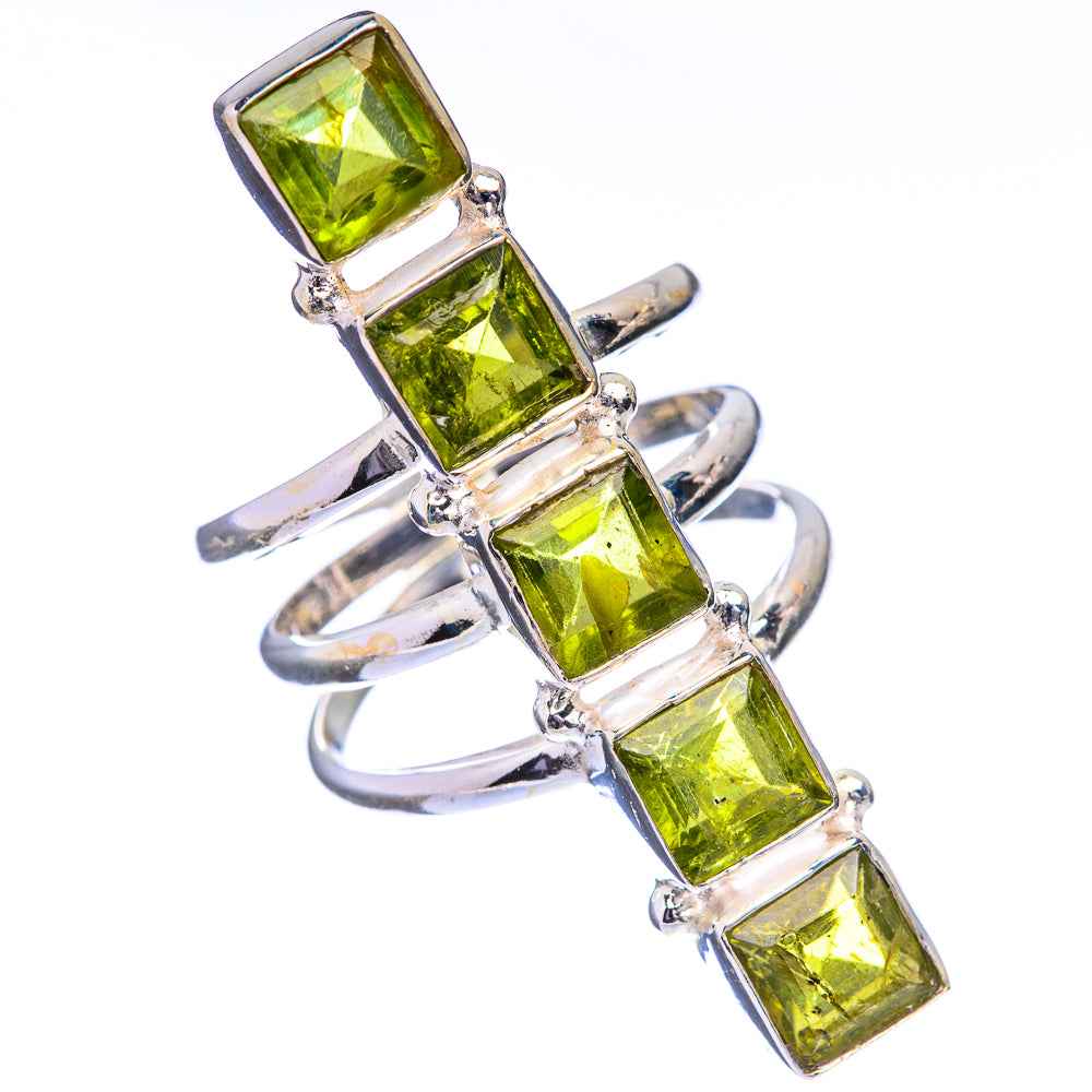 Large Peridot Ring Size 8 (925 Sterling Silver) R142763