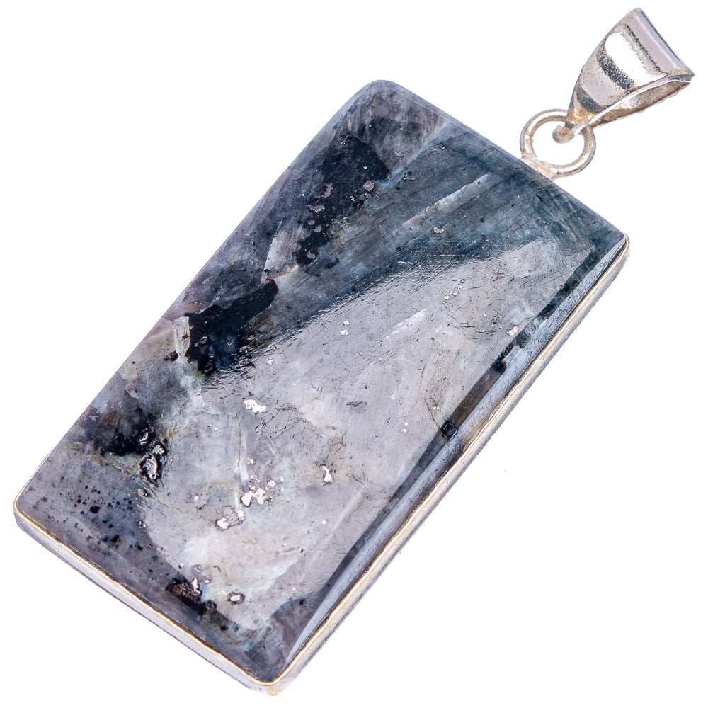 Larvikite  Pendant 2" (Silver Plated)