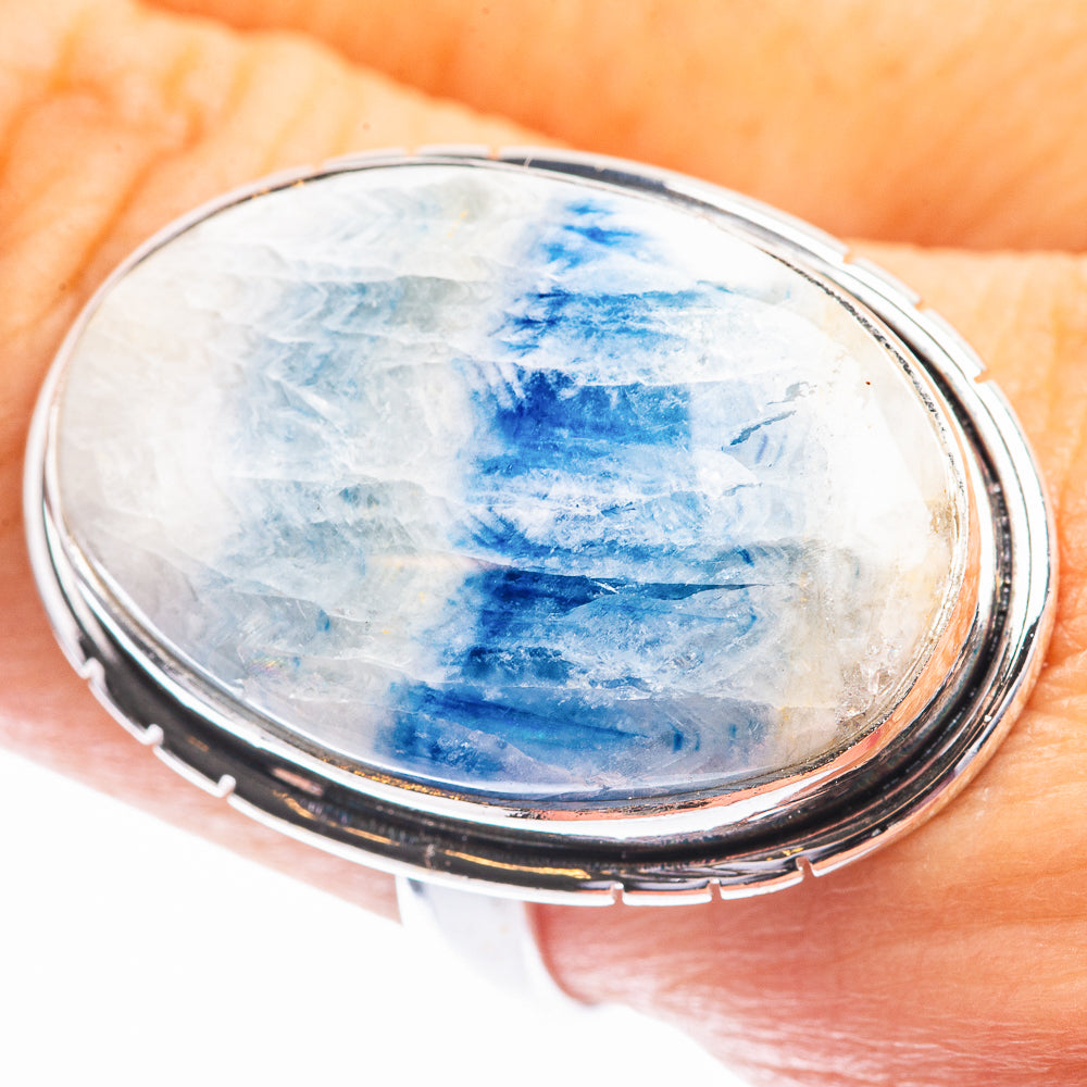 Blue Scheelite Ring Size 9.25 (925 Sterling Silver) R141969