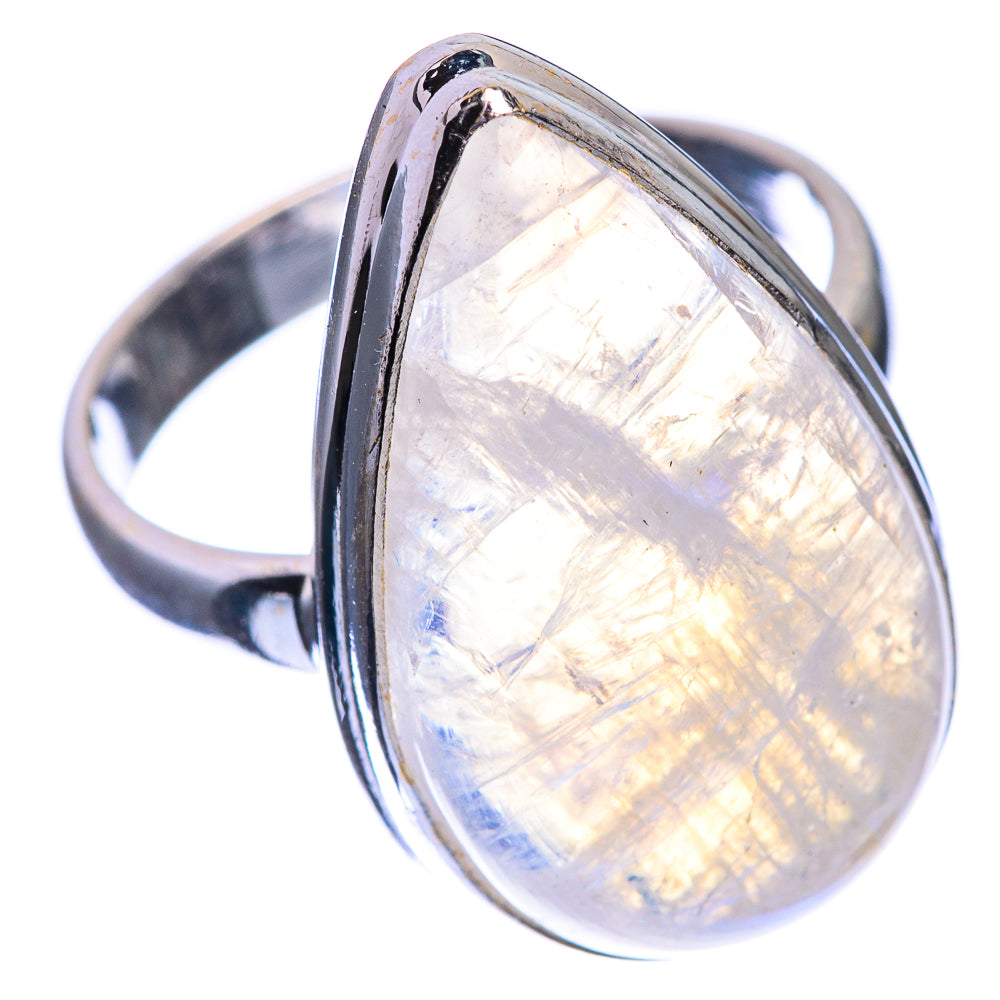 Rainbow Moonstone Ring Size 8 (925 Sterling Silver) RING143272