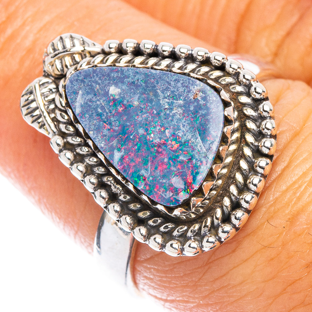 Rare Doublet Opal Ring Size 7 (925 Sterling Silver) R7102