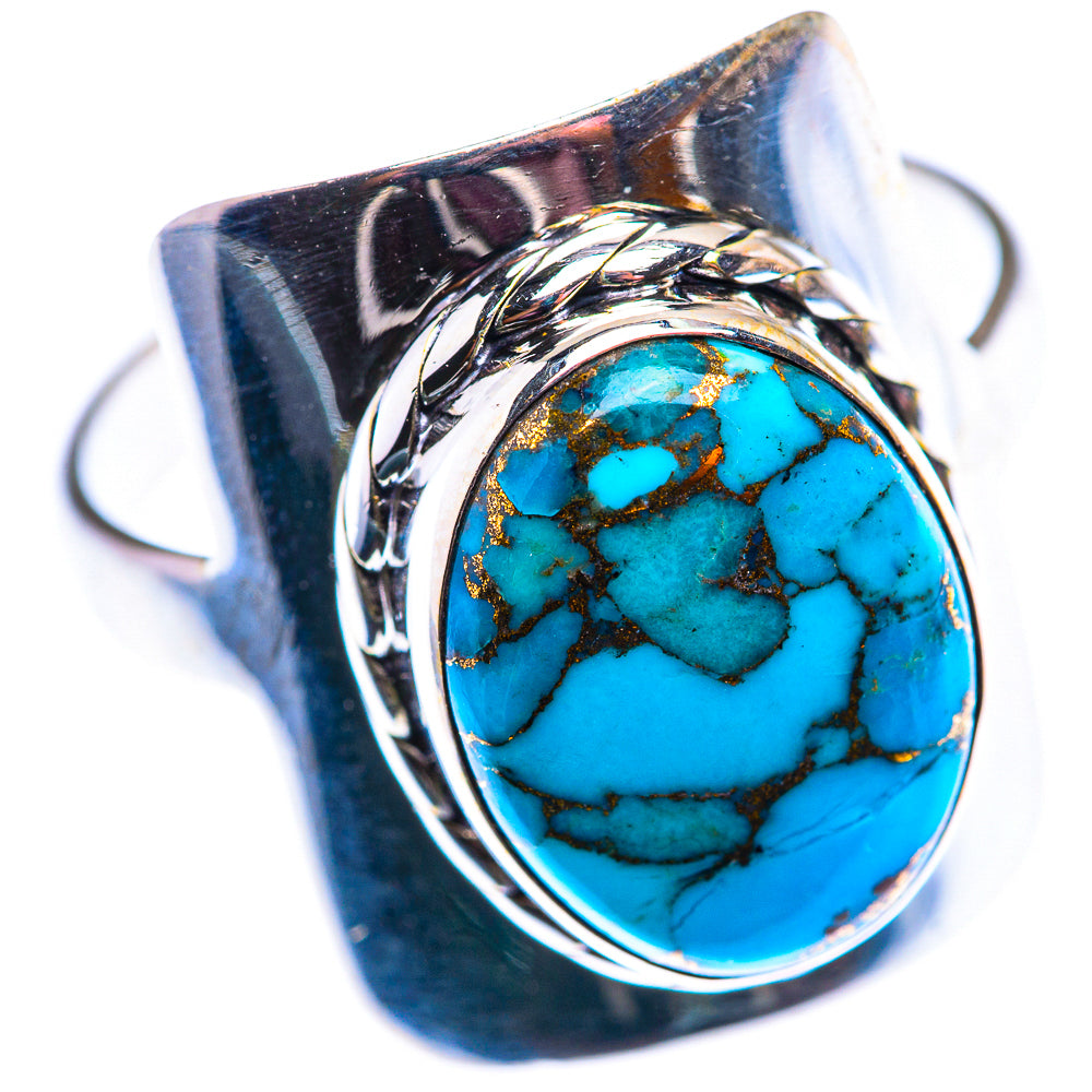 Blue Copper Composite Turquoise Ring Size 11.5 (925 Sterling Silver) RING140075