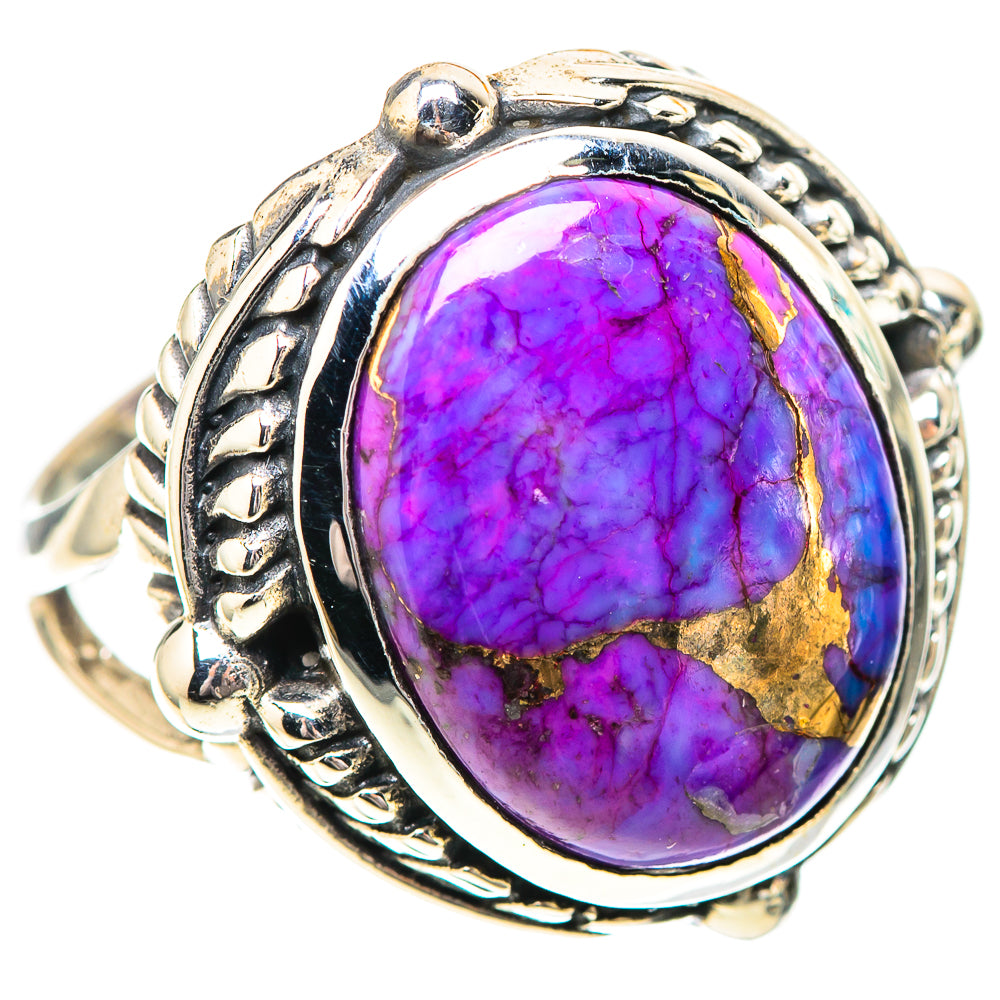 Purple Copper Composite Turquoise Ring Size 8.25 (925 Sterling Silver) RING139025