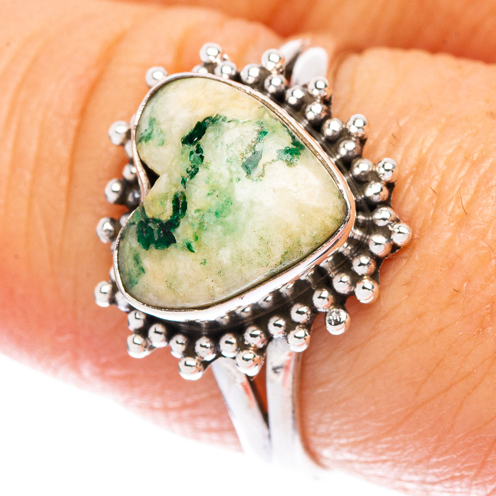 Ocean Jasper Ring Size 8.5 (925 Sterling Silver) R146783
