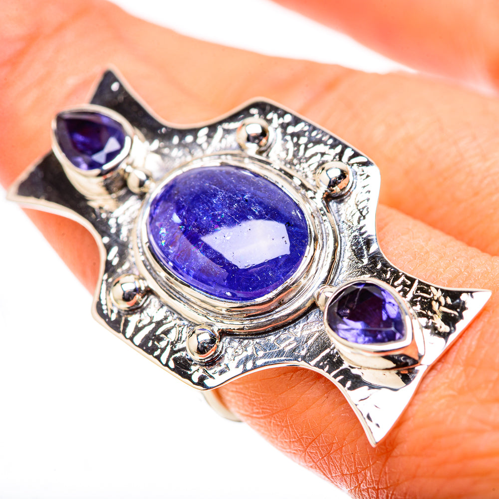 Signature Huge Natural Tanzanite Ring Size 7.25 (925 Sterling Silver) RING138165
