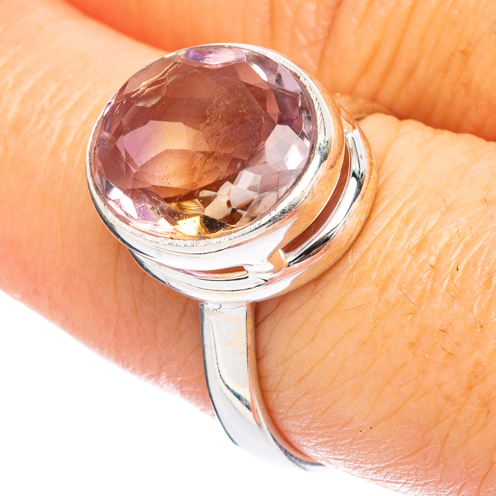 Faceted Ametrine Ring Size 8 (925 Sterling Silver) R4802