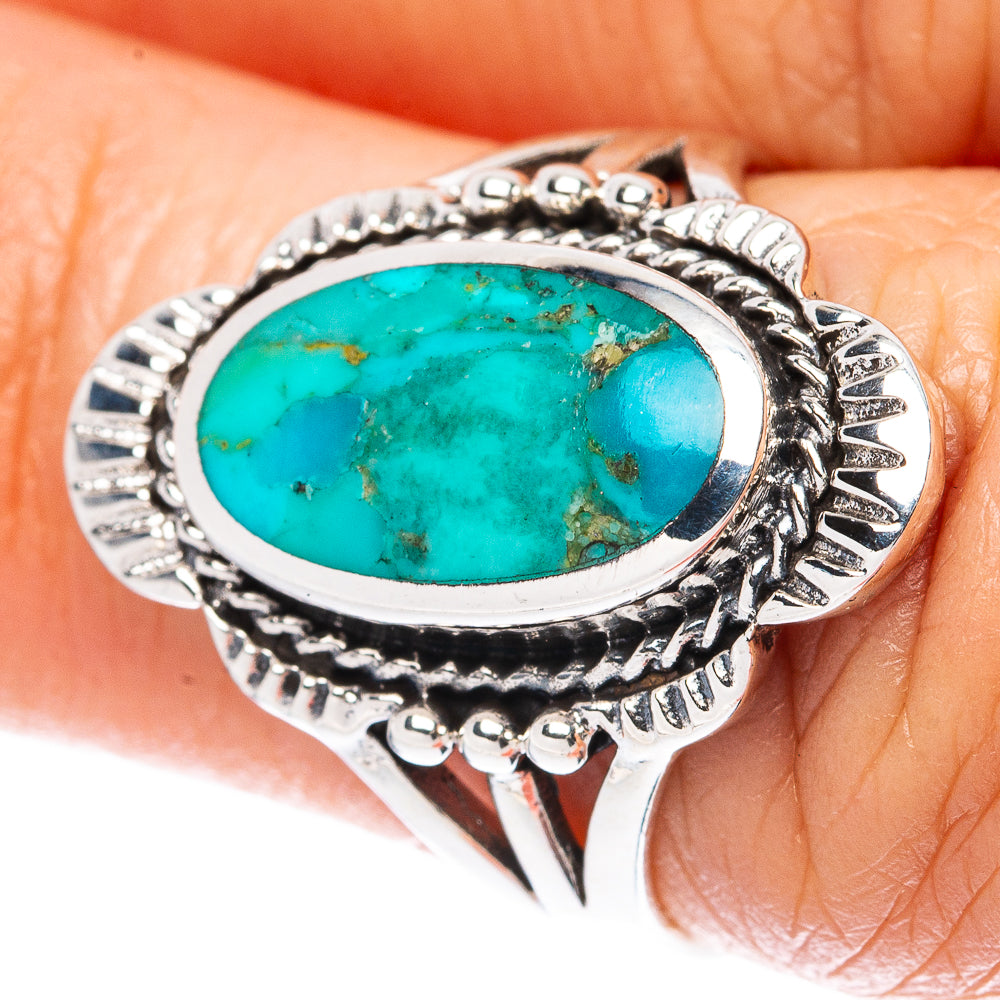 Rare Arizona Turquoise Ring Size 6 (925 Sterling Silver) R3352