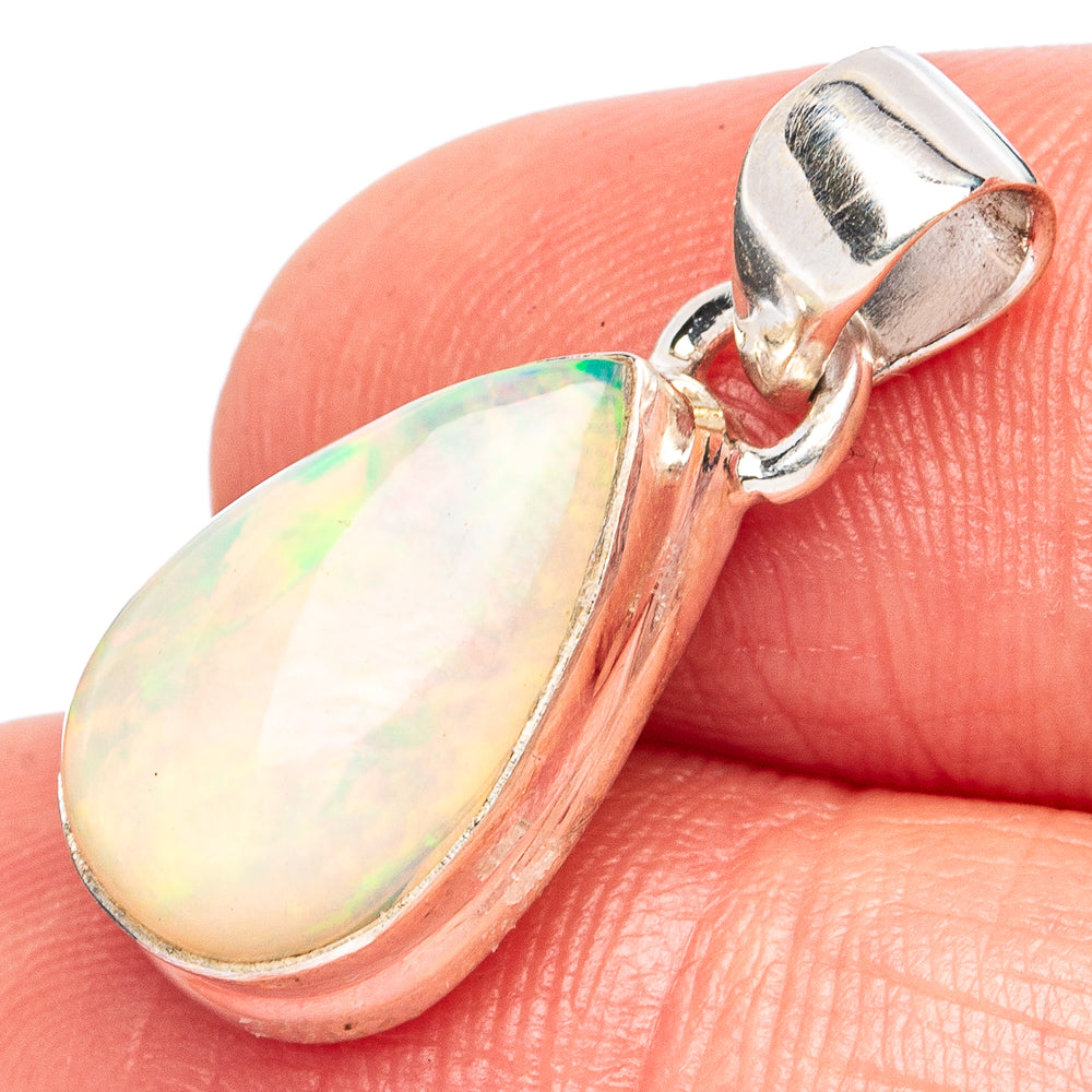 Rare Large Ethiopian Opal Pendant 1" (925 Sterling Silver) P43413