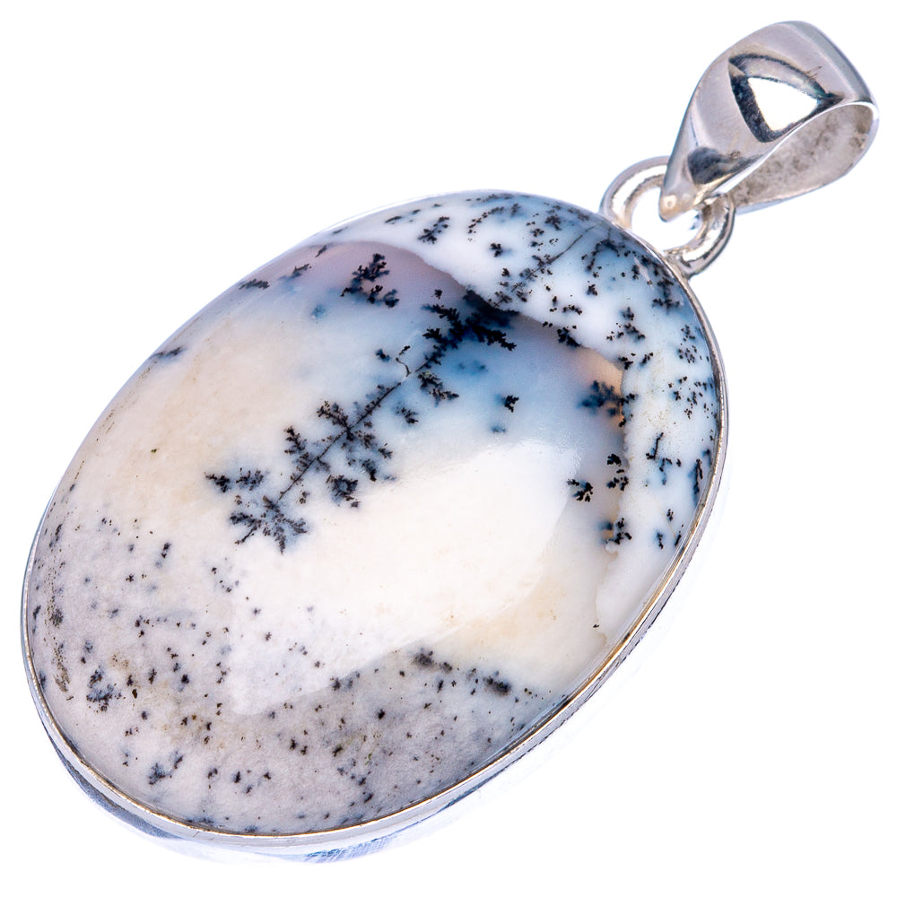 Dendritic Opal Pendant 1 1/2" (925 Sterling Silver) P42181