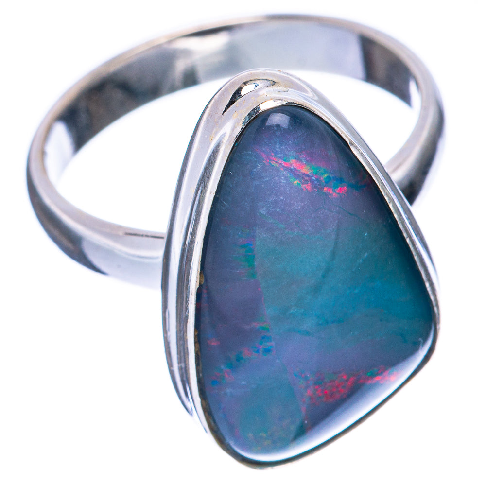 Rare Triplet Opal Ring Size 7.5 (925 Sterling Silver) R2072