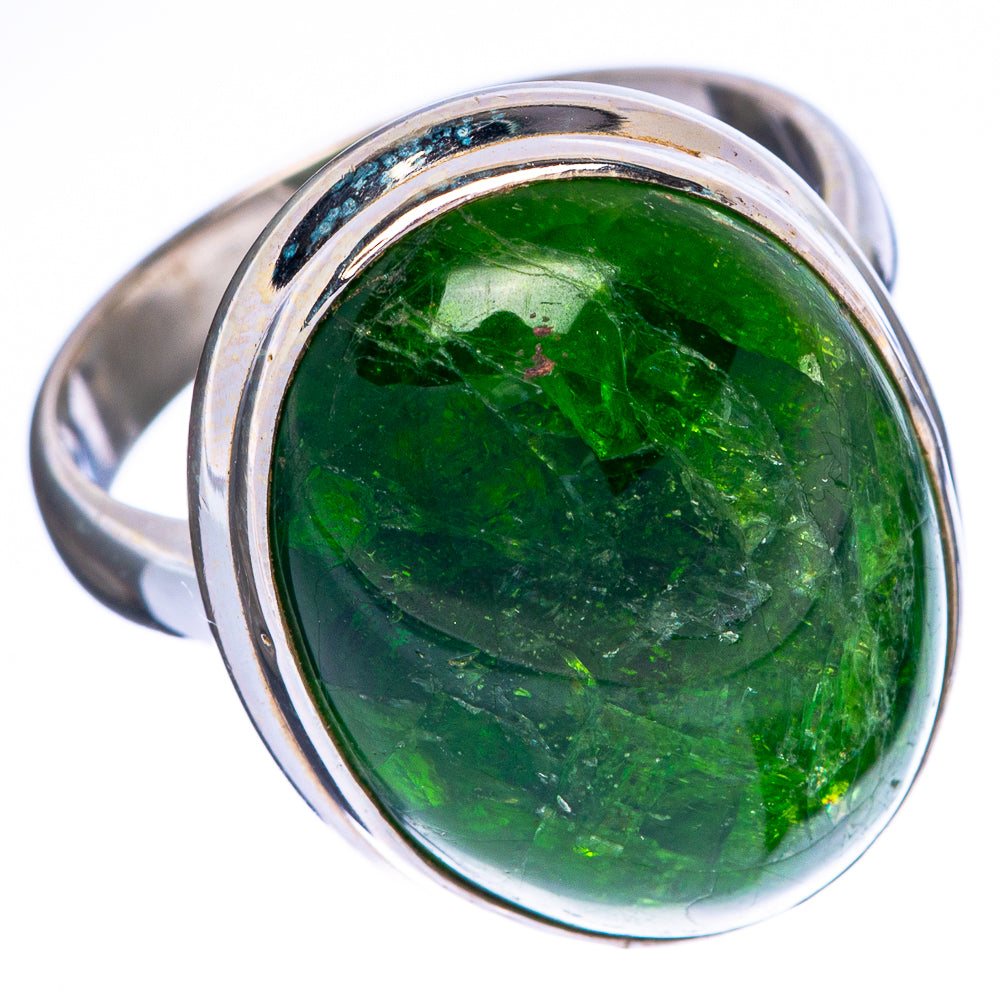 Rare Chrome Diopside Ring Size 8 (925 Sterling Silver) R1370