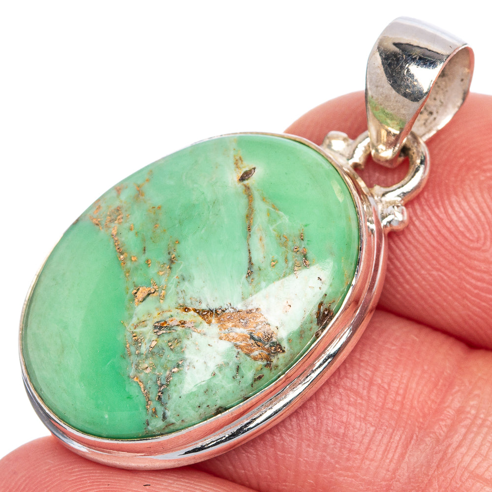 Variscite Pendant 1 3/8" (925 Sterling Silver) P40714