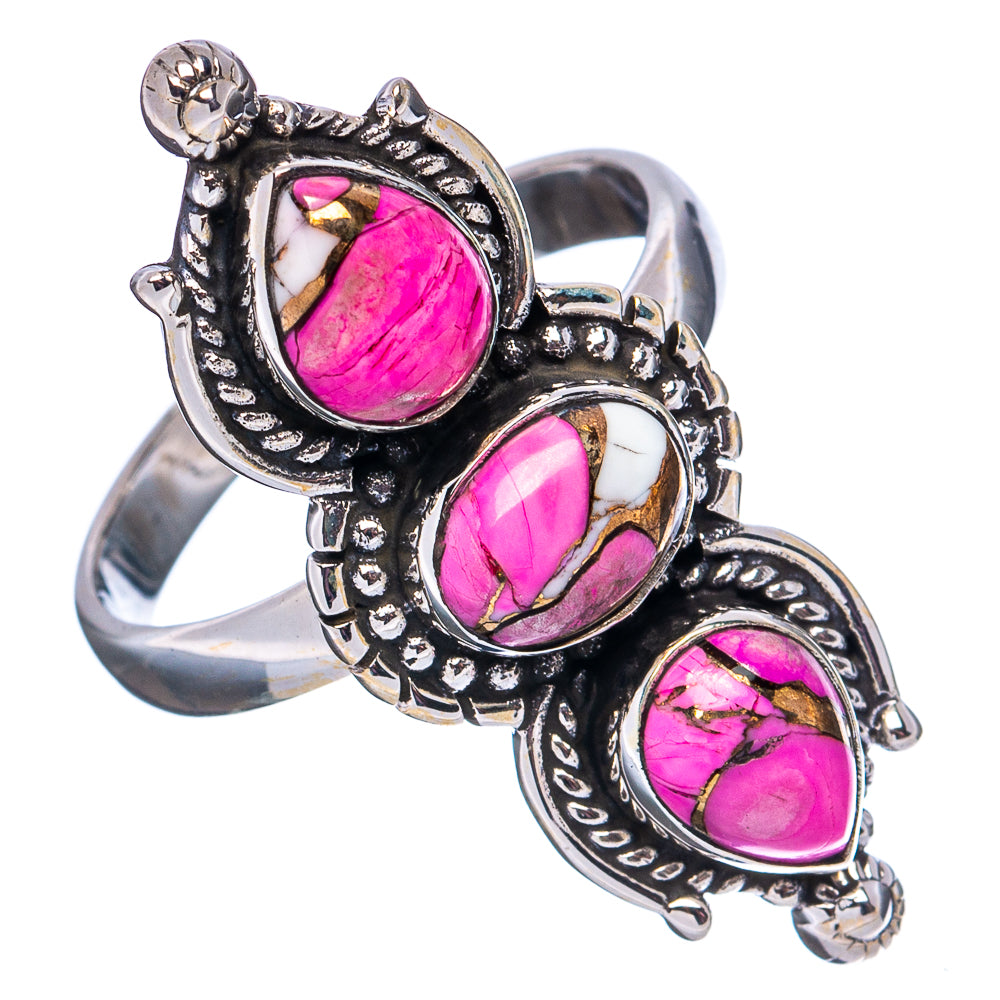 Cotton Candy Turquoise Ring Size 9 (.925 Sterling Silver)