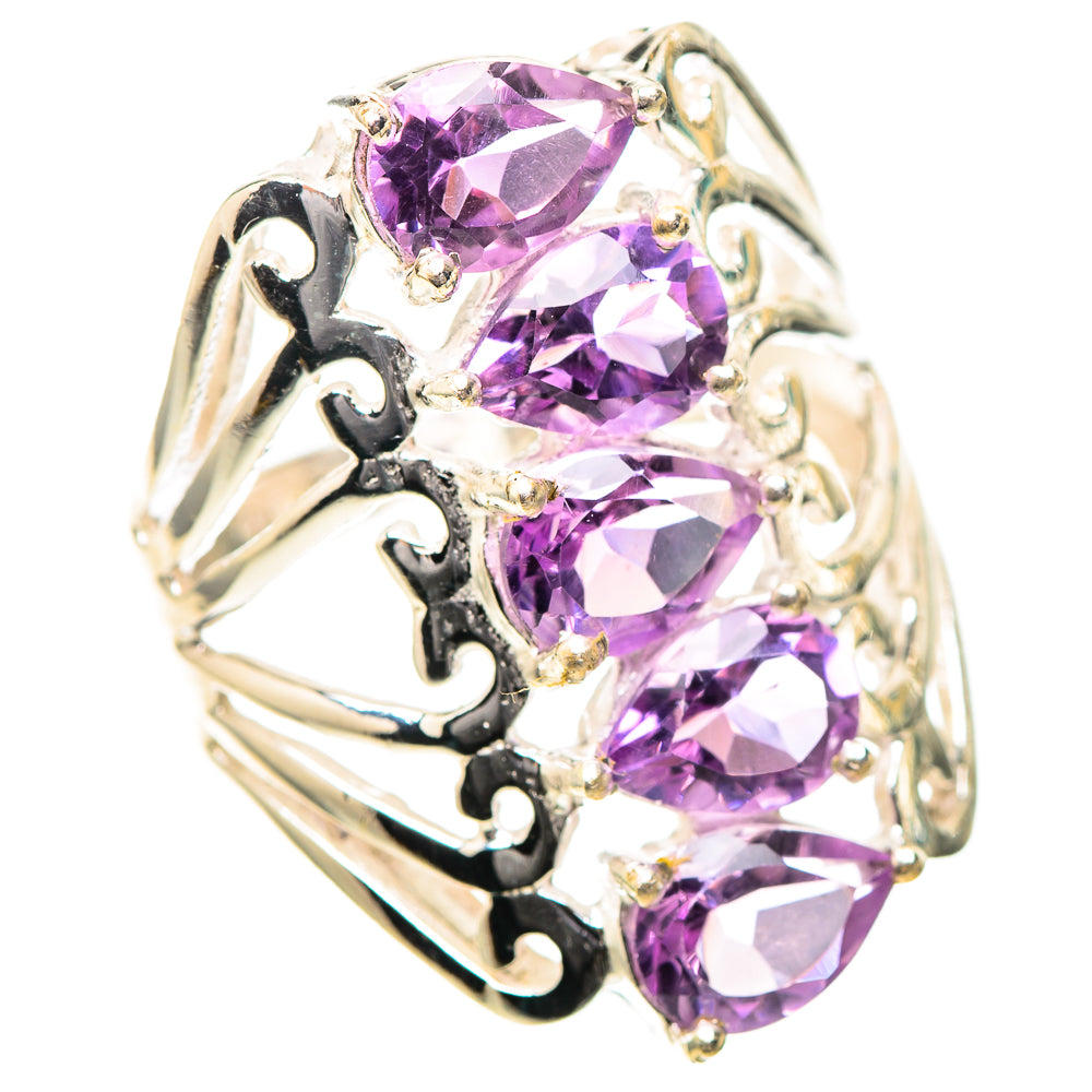 Faceted Amethyst Ring Size 6.5 (925 Sterling Silver) RING139241