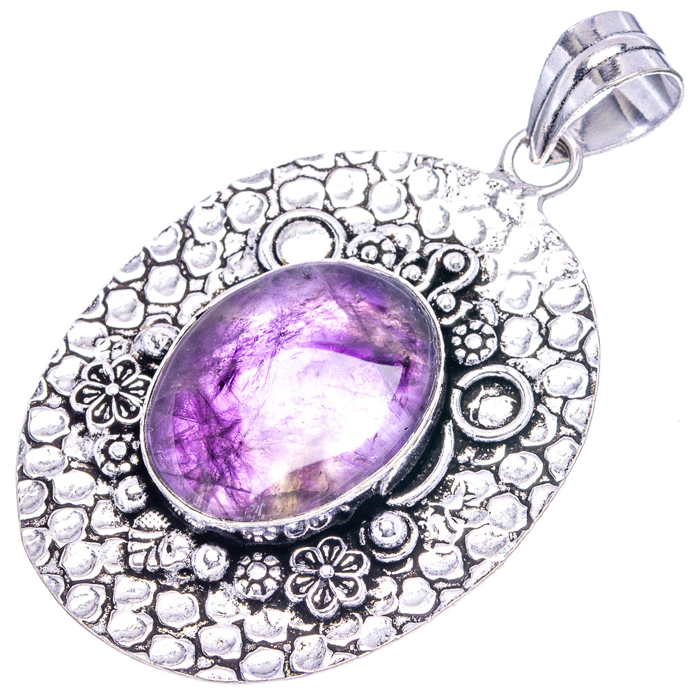 Amethyst Pendant 2 3/8" (German Silver)