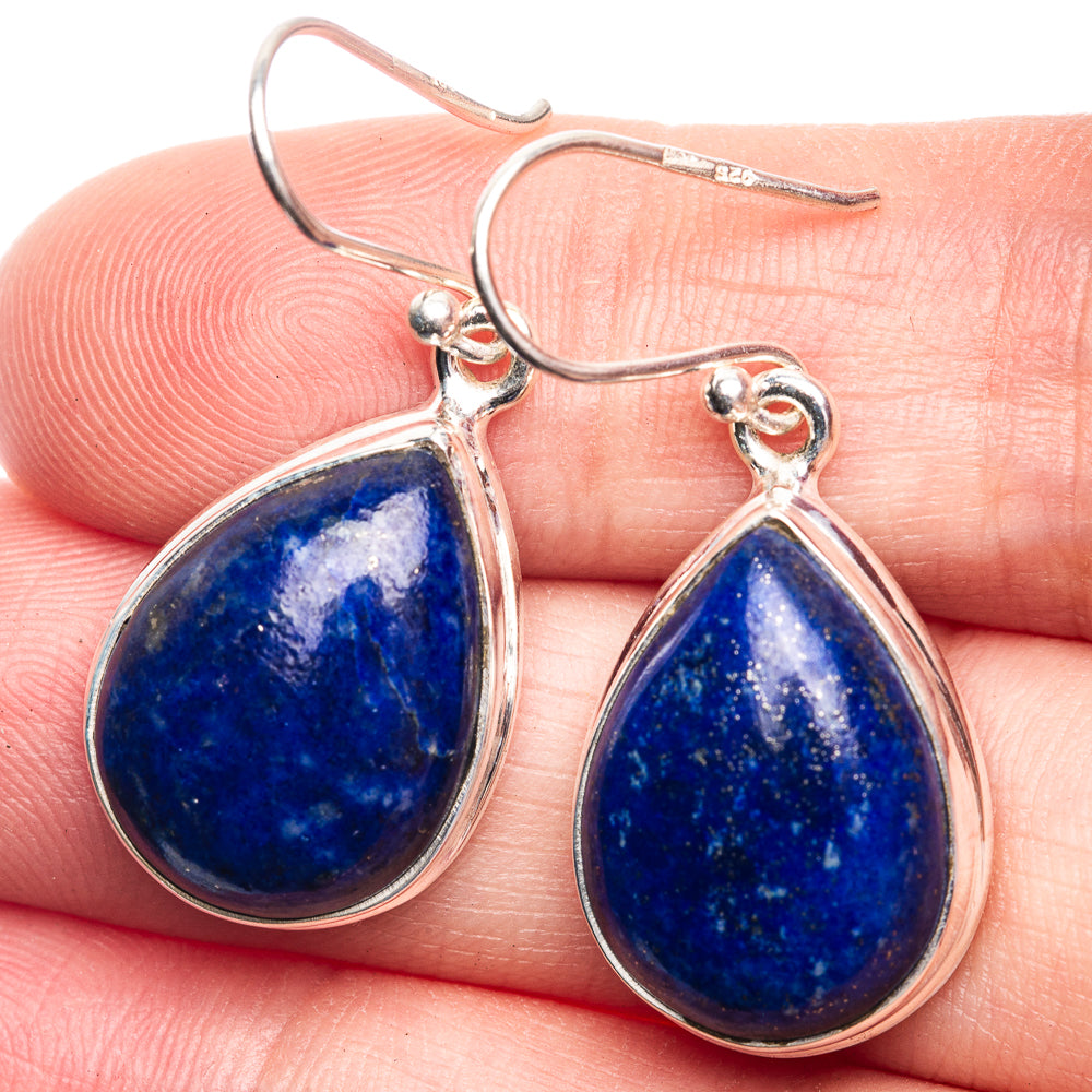Lapis Lazuli Earrings 1 3/8" (925 Sterling Silver) E432518