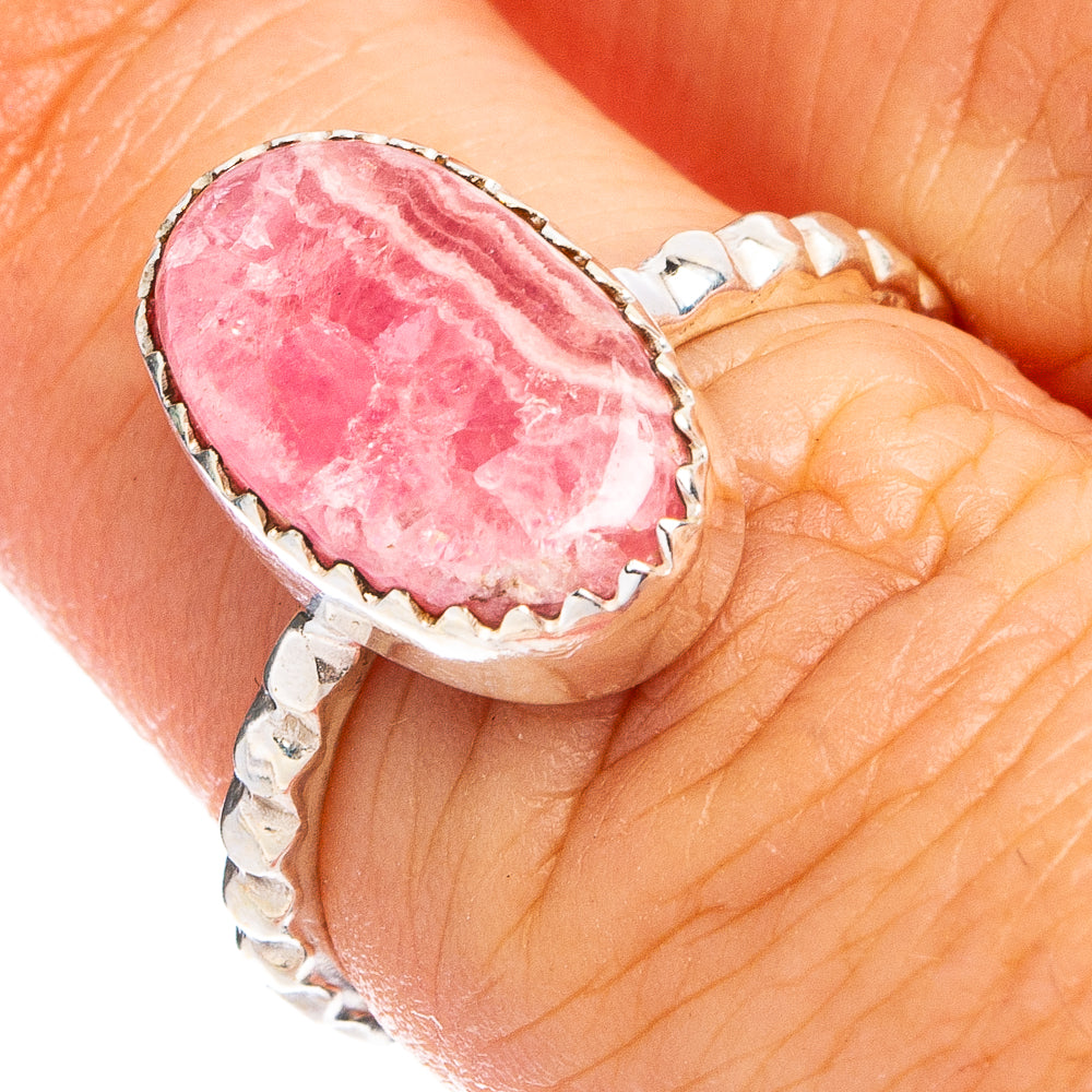 Rhodochrosite Ring Size 6 (.925 Sterling Silver)