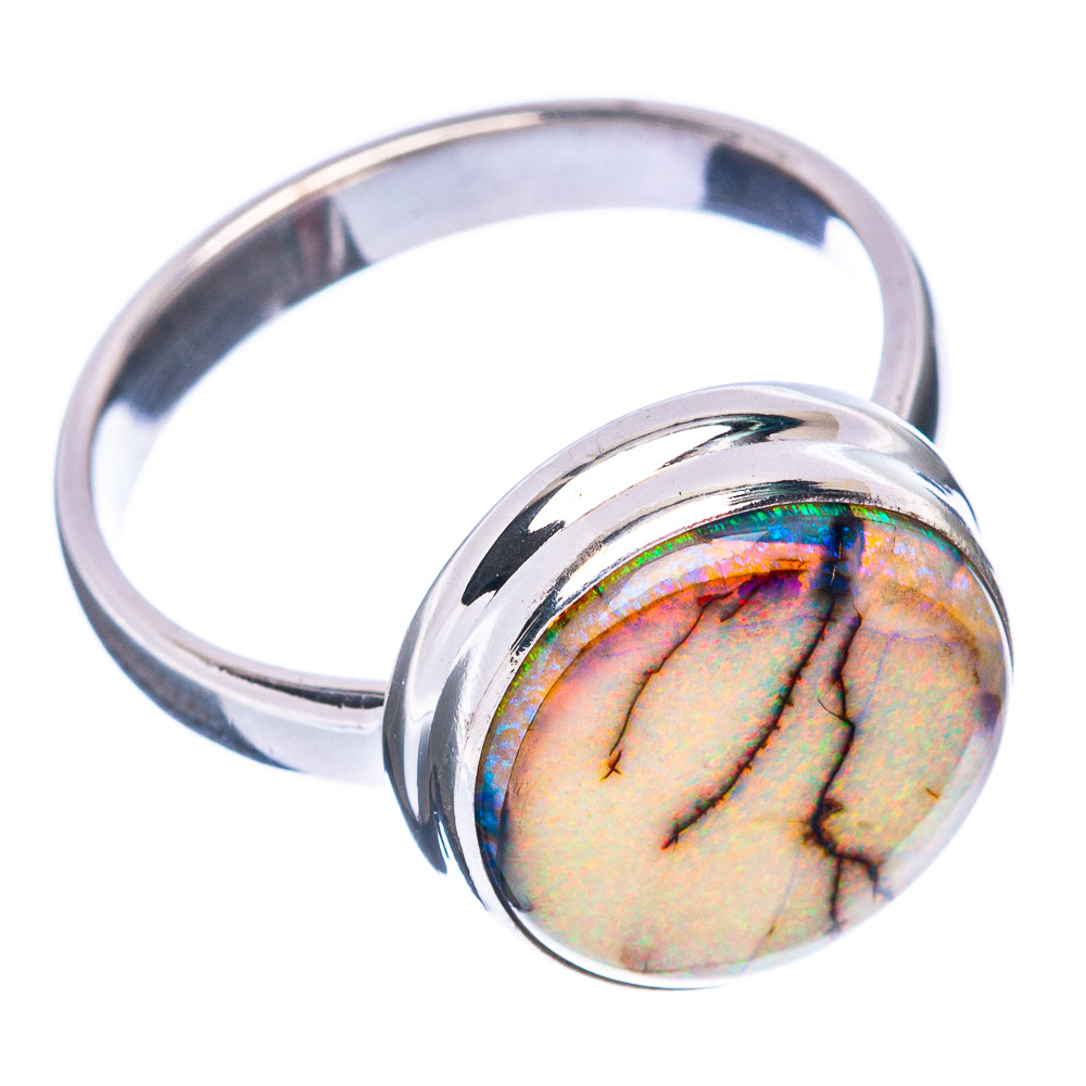 Rare Sterling Opal Ring Size 8.25 (925 Sterling Silver) R2841