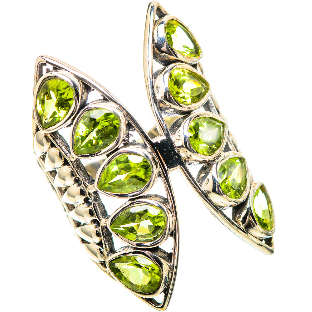 Large Peridot 925 Sterling Silver Ring Size 7.75 (925 Sterling Silver) RING139475