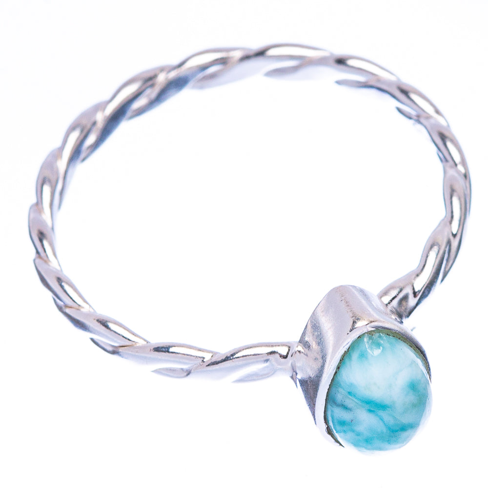 Larimar Dainty Ring Size 8 (925 Sterling Silver) R146848