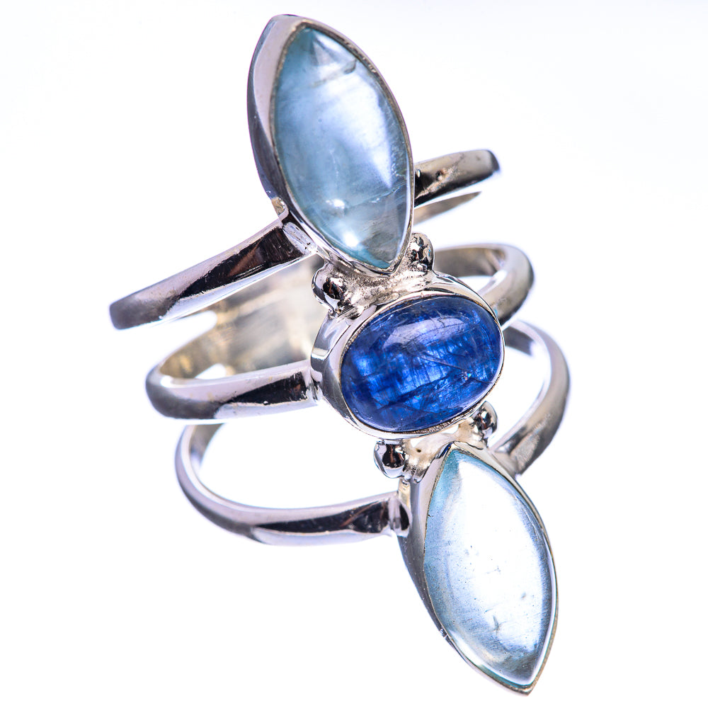 Kyanite, Aquamarine 925 Sterling Silver Ring Size 6
