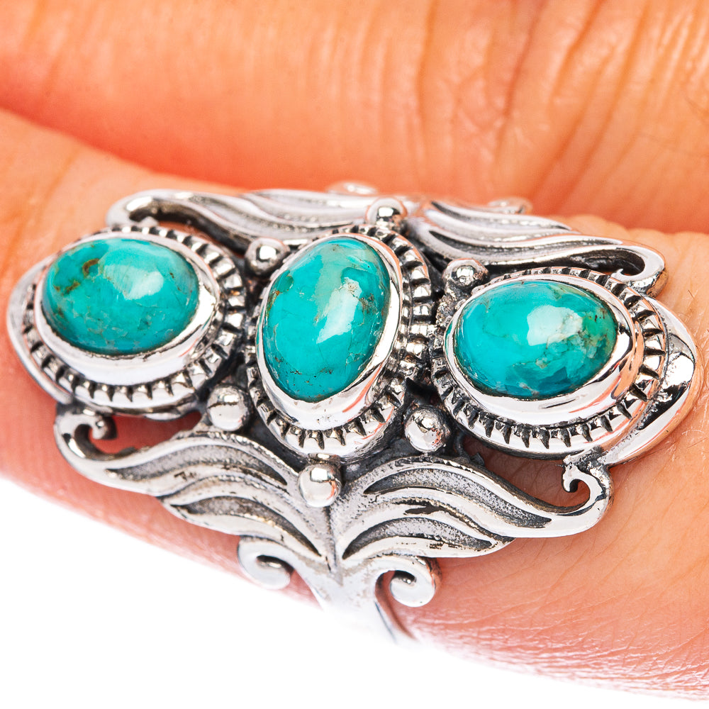 Chrysocolla Ring Size 7 (925 Sterling Silver) R2767