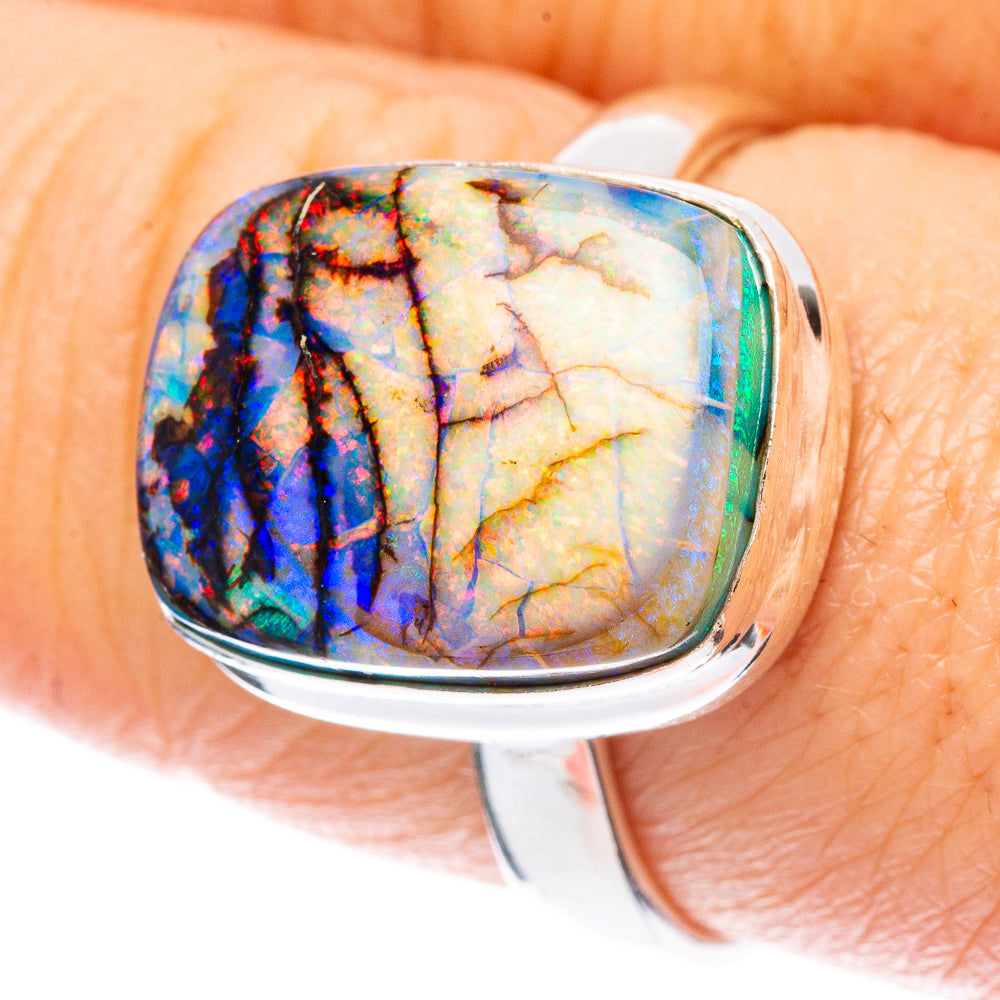 Rare Sterling Opal Ring Size 8.25 (925 Sterling Silver) R2282