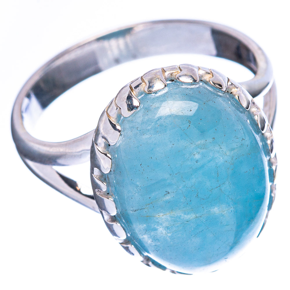 Aquamarine Ring Size 7.75 (925 Sterling Silver) R2327