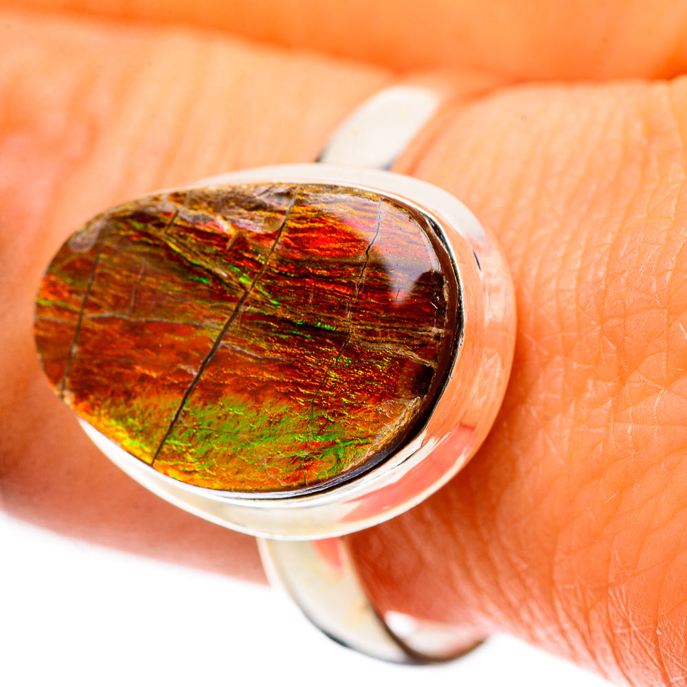 Canadian Ammolite Ring Size 9.75 (925 Sterling Silver) RING138964