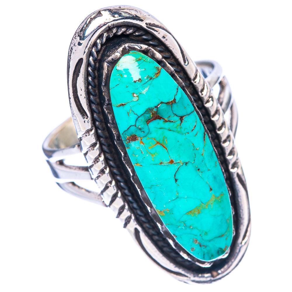 Rare Arizona Turquoise Ring Size 7.75 (925 Sterling Silver) R1519